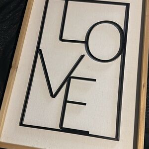 Black Metal LOVE Wall Art